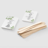 Hochzeitsprogramm für Weiße Rosen und Gipskräuter Fächer (Non-assembled)