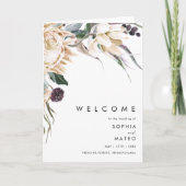 Hochzeitsprogramm für Weißflorflossen Programm (Vorderseite)