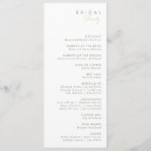 Hochzeitsprogramm für Whimsikäre Wildblume Programm (Rückseite)