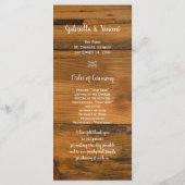 Hochzeitsprogramm für White Daisy und Horseshoe We Programm (Rückseite)