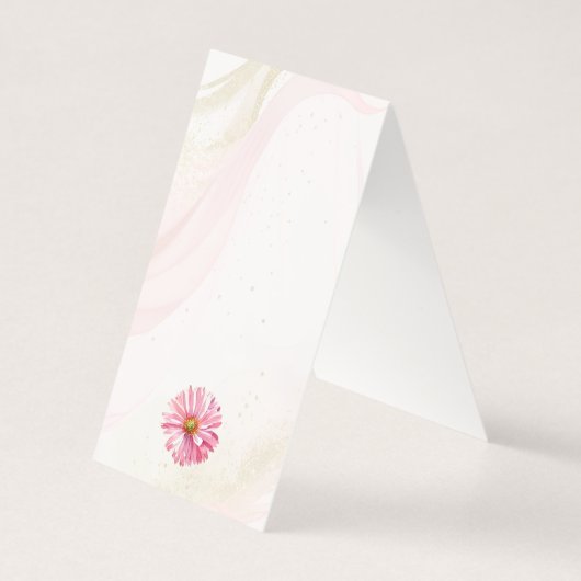 Hochzeitsprogramm für Wildblumen (Rückseite)