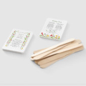 Hochzeitsprogramm für Wildblumen Fächer (Non-assembled)