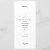 Hochzeitsprogramm für Wildblumen Programm (Rückseite)