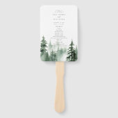 Hochzeitsprogramm für Wildwälder Fächer (Vorderseite)