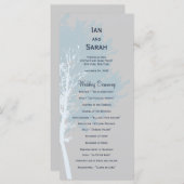 Hochzeitsprogramm für Winterbaumen Programm (Vorne/Hinten)