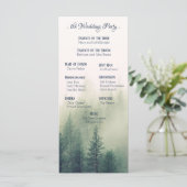 Hochzeitsprogramm für Winterbergkiefern Programm (Stehend Vorderseite)