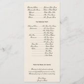 Hochzeitsprogramm für Winterweiß und Rot-Mistletoe Programm (Rückseite)