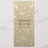 Hochzeitsprogramm - Gold Glitzer Fab Programm (Vorderseite)