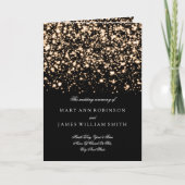 Hochzeitsprogramm Gold Midnight Glam Programm (Vorderseite)