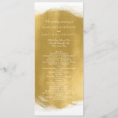 Hochzeitsprogramm Gold Paint Look Programm (Vorderseite)