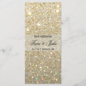 Hochzeitsprogramm - Goldene Glit Fab Programm (Vorderseite)