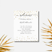 Hochzeitsprogramm Goldherzen willkommen