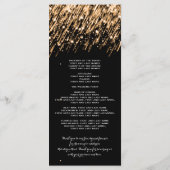 Hochzeitsprogramm - Goldmedaille Programm (Rückseite)
