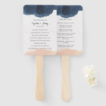 Hochzeitsprogramm Hand Fan