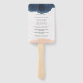 Hochzeitsprogramm Hand Fan Fächer (Rückseite)