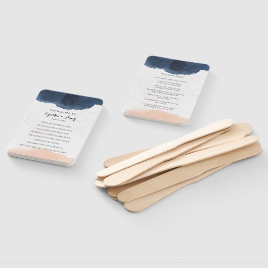 Hochzeitsprogramm Hand Fan Fächer (Non-assembled)