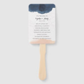 Hochzeitsprogramm Hand Fan Fächer (Vorderseite)