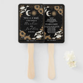 Hochzeitsprogramm Hand Fan Tarot Sun Moon Spirits Fächer (Vorne und Hinten)