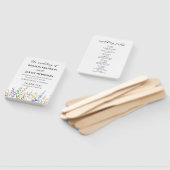 Hochzeitsprogramm-Handfächer Fächer (Non-assembled)
