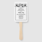 Hochzeitsprogramm Herz Tattoo Traditionell Fächer (Rückseite)