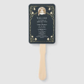 Hochzeitsprogramm im Jugendstil Fächer (Vorderseite)