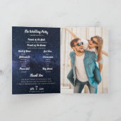 Hochzeitsprogramm im Rahmen der STARS Themed Weddi Programm (Innenseite)