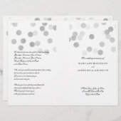 Hochzeitsprogramm Imitate Silberfolie Glitzer Ligh (Vorne/Hinten)