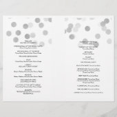 Hochzeitsprogramm Imitate Silberfolie Glitzer Ligh (Rückseite)