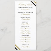 Hochzeitsprogramm, immer und für immer, Imitate Go Programm (Rückseite)