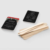 Hochzeitsprogramm in Rot und Schwarz Fächer (Non-assembled)