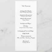 Hochzeitsprogramm "Interlocking Hearts" Programm (Rückseite)