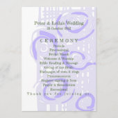 Hochzeitsprogramm Kultur Mosaik Blumenläden 2 Programm (Vorderseite)