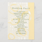 Hochzeitsprogramm Kultur Mosaik Blumenmilch 1 Programm (Rückseite)