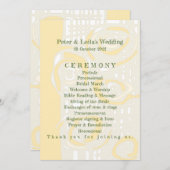 Hochzeitsprogramm Kultur Mosaik Blumenmilch 1 Programm (Vorne/Hinten)