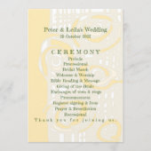 Hochzeitsprogramm Kultur Mosaik Blumenmilch 1 Programm (Vorderseite)