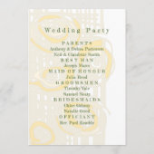 Hochzeitsprogramm Kultur Mosaik Blumenmilch 2 Programm (Rückseite)