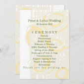 Hochzeitsprogramm Kultur Mosaik Blumenmilch 2 Programm (Vorne/Hinten)