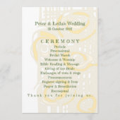 Hochzeitsprogramm Kultur Mosaik Blumenmilch 2 Programm (Vorderseite)