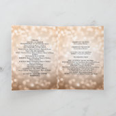 Hochzeitsprogramm Kupferleuchten für Glitzer Programm (Innenseite)