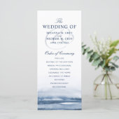 Hochzeitsprogramm Lake Harbor Fog Programm (Stehend Vorderseite)