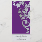 Hochzeitsprogramm - Lila Sparkle-Swirl Programm (Vorderseite)
