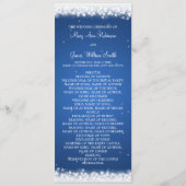 Hochzeitsprogramm Magic Sparkle Blue Programm (Vorderseite)