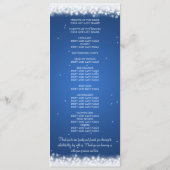 Hochzeitsprogramm Magic Sparkle Blue Programm (Rückseite)
