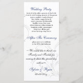 Hochzeitsprogramm "marineblau" programm (Rückseite)