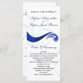 Hochzeitsprogramm "marineblau" programm (Vorne/Hinten)