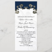 Hochzeitsprogramm "marineblau" programm (Vorderseite)