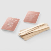 Hochzeitsprogramm Mason Jars String Lights Rose Go Fächer (Non-assembled)