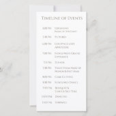 Hochzeitsprogramm - Moderne Blume mit Herz (Rückseite)