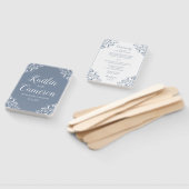 Hochzeitsprogramm | Nadine (Dusty Blue) 4x6 Fächer (Non-assembled)