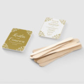 Hochzeitsprogramm | Nadine (Gold) 4x6 Fächer (Non-assembled)
